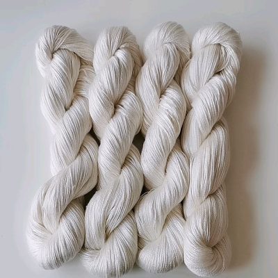 Bulk high-strength white silk yarn (3)