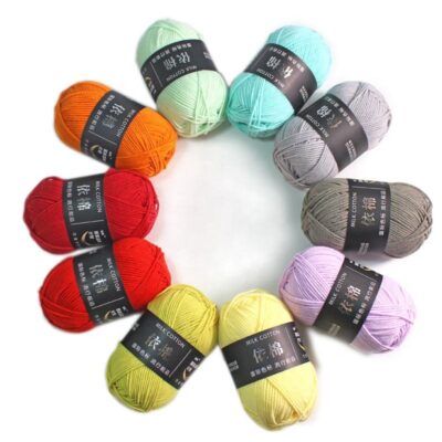 4 Ply 100g Milk Cotton Yarn Ball for Baby