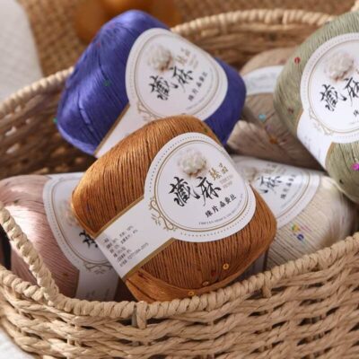 Sparkling Sequin Silk Blend Yarn