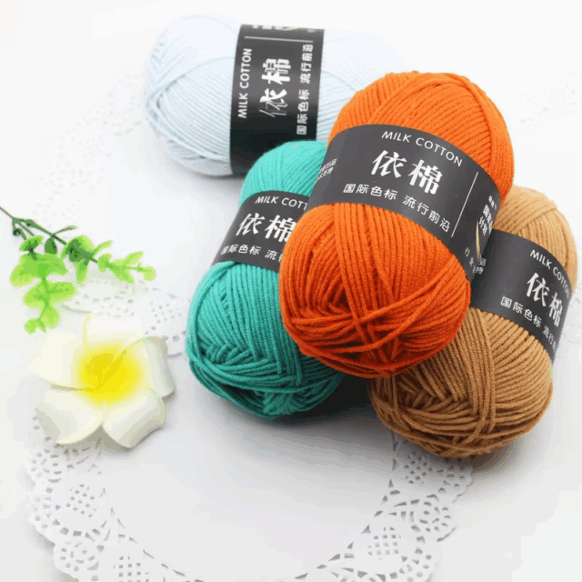 Soft 4ply Milk Cotton Yarn