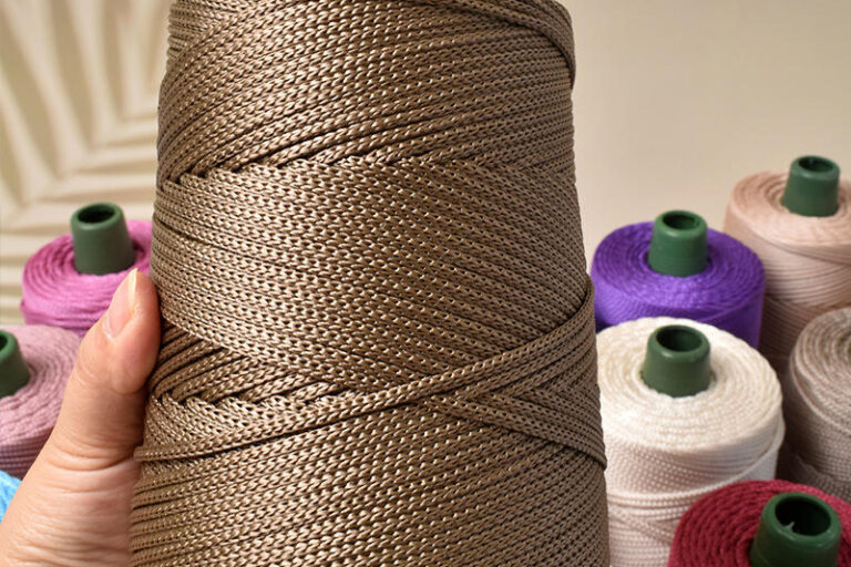 Bright Ice Silk Macrame Cord for DIY Hats