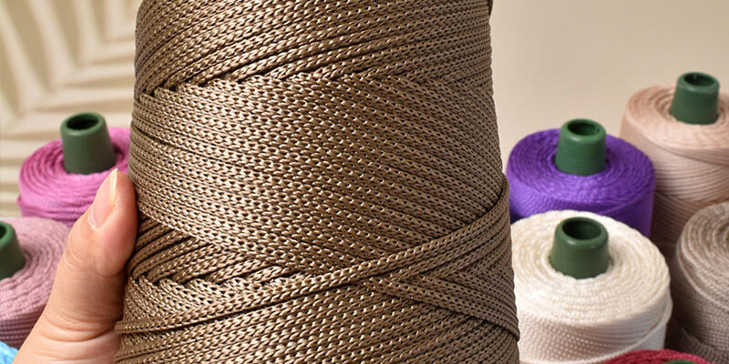 Handmade Ice Silk Yarn Macrame Cord Bright Silk Coarse Wool Rope for DIY Hats Bags and Cushions (2) Bright Ice Silk Macrame Cord for DIY Hats