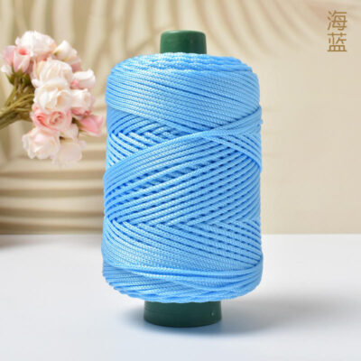 Bright Ice Silk Macrame Cord for DIY Hats
