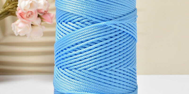 Bright Ice Silk Macrame Cord for DIY Hats