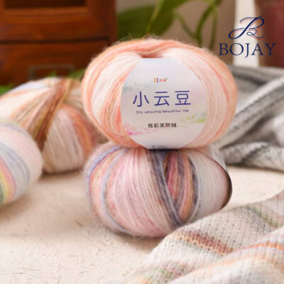 Multi Colors Fancy Yarn Wool Acrylic