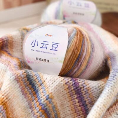 Multi Colors Fancy Yarn Wool Acrylic