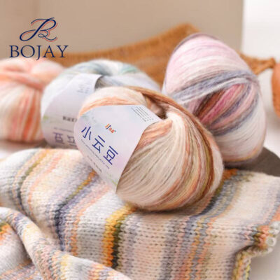 Multi Colors Fancy Yarn Wool Acrylic