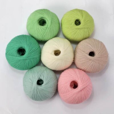 Soft high-count wool yarn