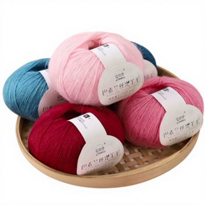 Soft high-count wool yarn