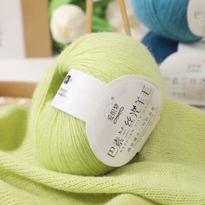 Soft high-count wool yarn