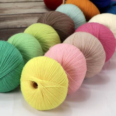 Soft high-count wool yarn