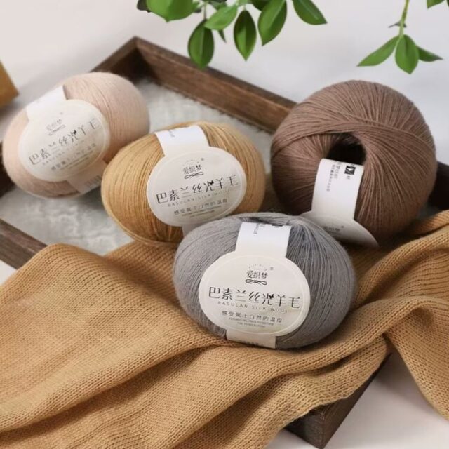 Soft high-count wool yarn