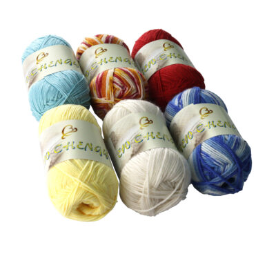 5-ply variegated milk cotton yarn