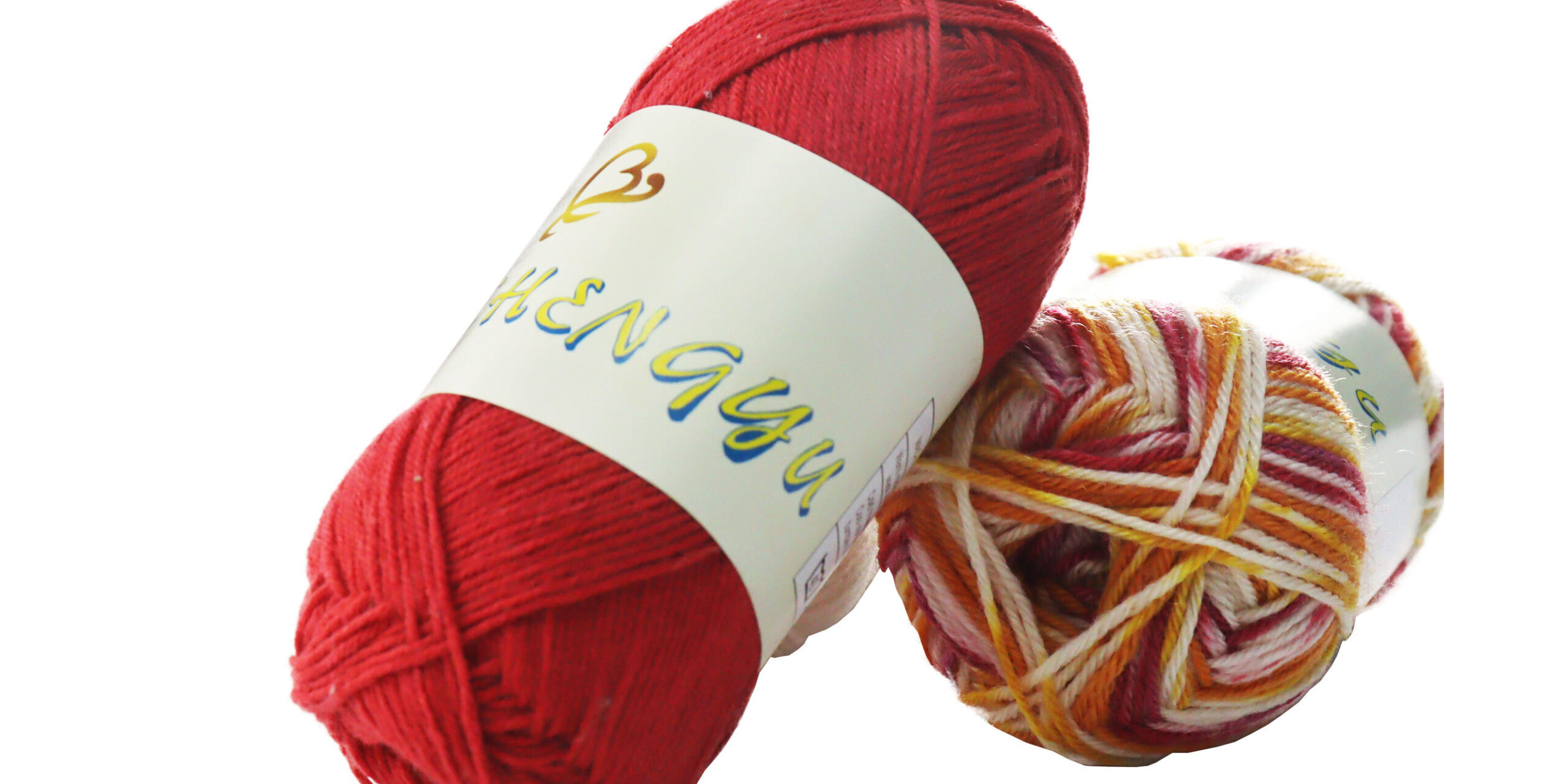 Factory 5-Ply Variegated Milk Cotton Yarn for Baby Knitting (2) 5-ply variegated milk cotton yarn