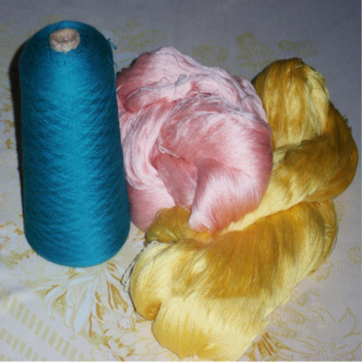 60nm/2 double strand silk yarn