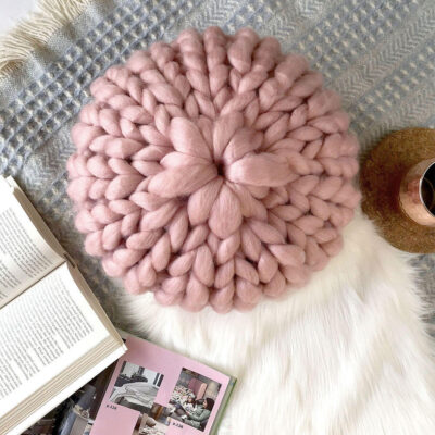 Thick Merino wool yarn for chunky