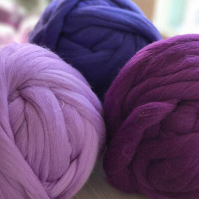 Thick Merino wool yarn for chunky